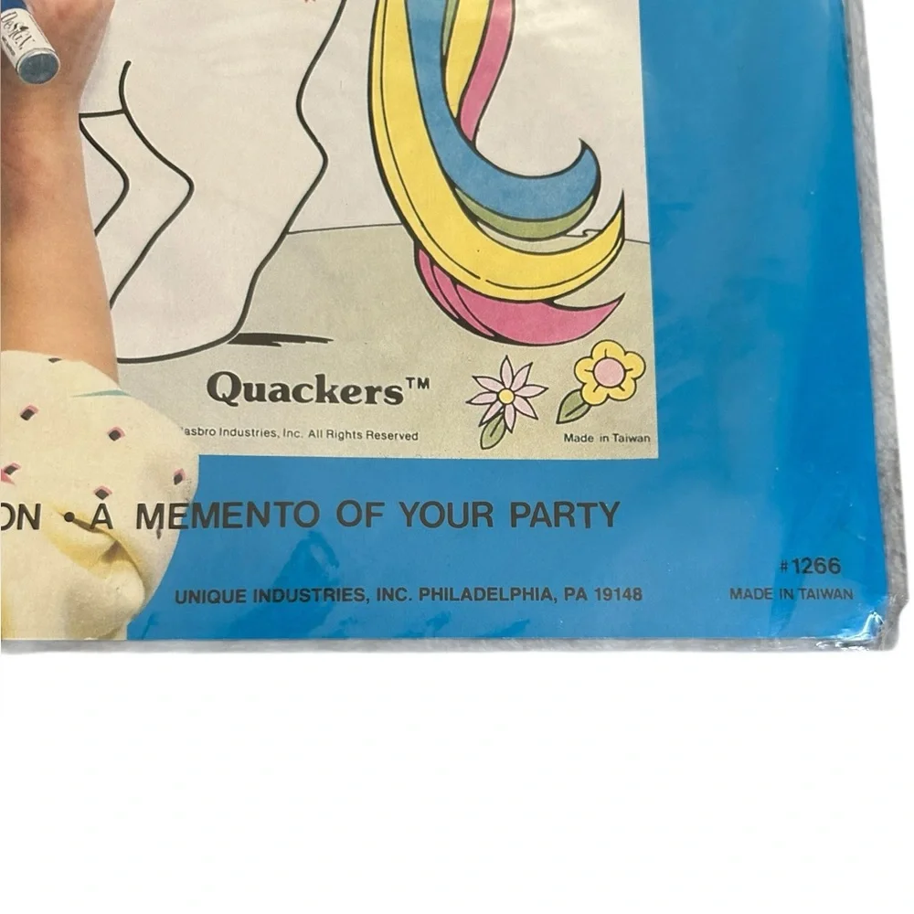 Vintage My Little Pony Birthday Poster Rare G1 Quackers Party Decor 1986 SEALED